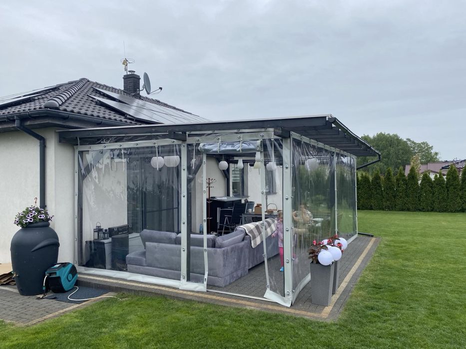 Osłona tarasowa na altanu taras