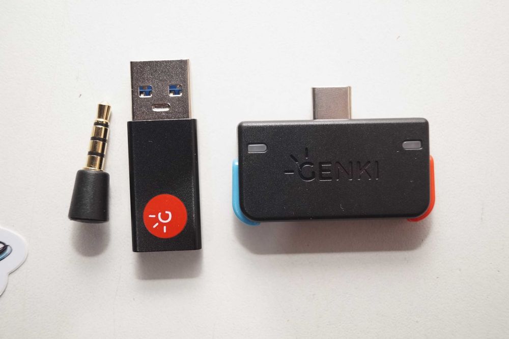 GENKI Adapter audio Bluetooth Nintendo Switch bezprzewodowy PS4 USB-C