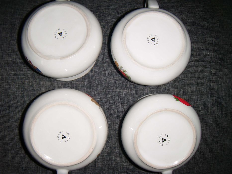 Bulionówki, kubki na zupę z przepisami (4sztuki)