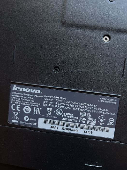 Thinkpad Pro Dock 40A1
