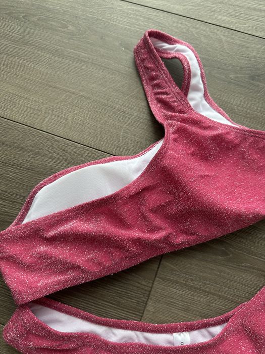 Купальник люрекс на одне плече