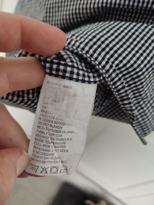 L Timberland koszula męska kratka granatowa