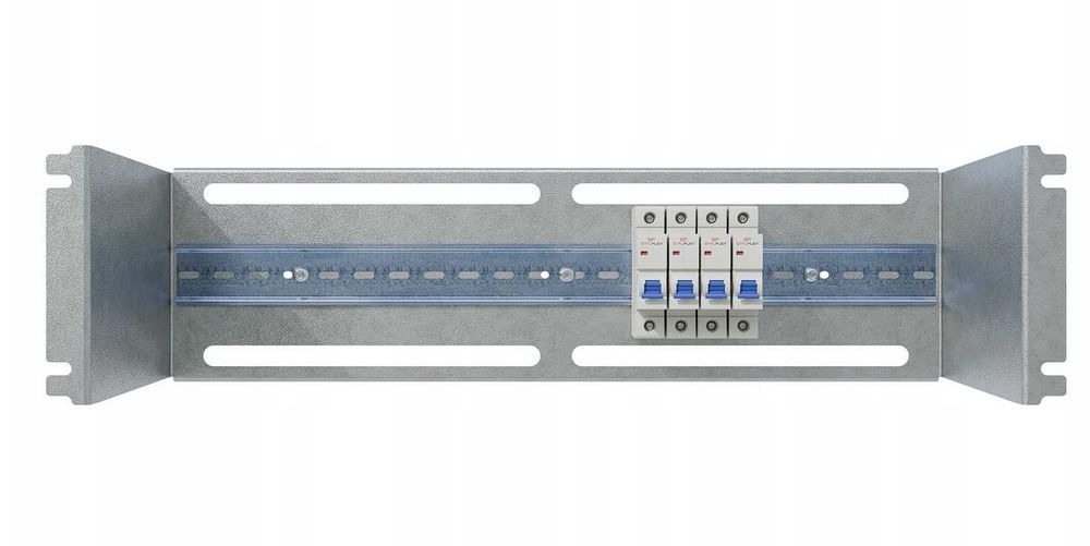 Panel Dystrybucji Napięć RACK 19" 3U/150/24xS DIN TS35/TH35 Ocynk