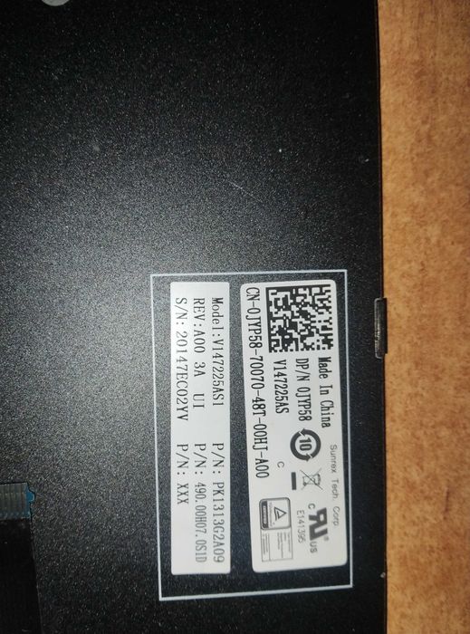 Klawiatura do laptopa Dell V147225AS V147225AS1