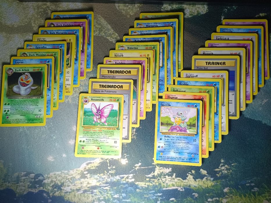 Coleção Pokémon 1° Ed, T.Rocket, Fóssil, Jungle