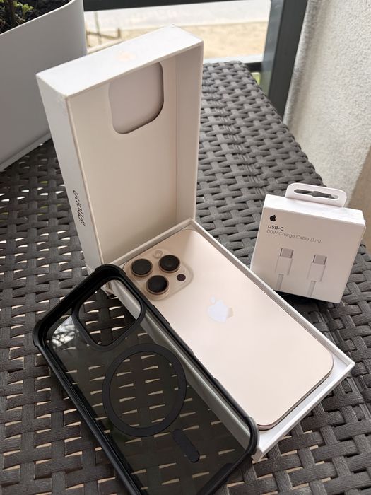 iPhone 16 Pro – Stan Idealny | 100% Bateria + kabel 60W (1 m) wraz z etui.