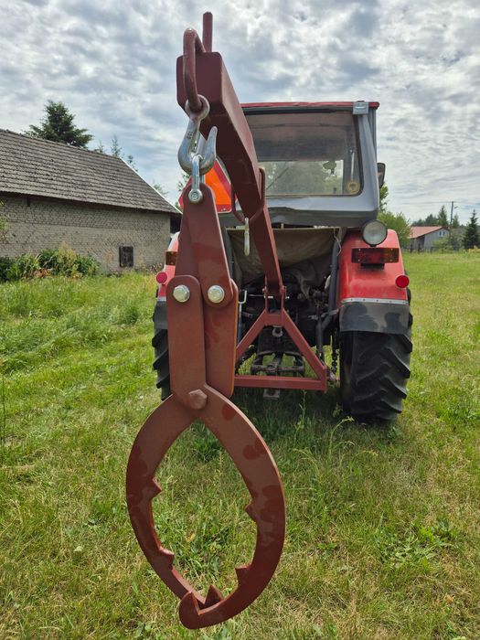 Dźwig żuraw podnośnik ramię do ciągnika + kleszcze i haki gratis