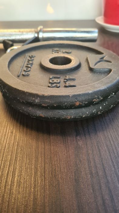 Conjunto de halteres Domyos – 12 kg (com barra e anilhas)