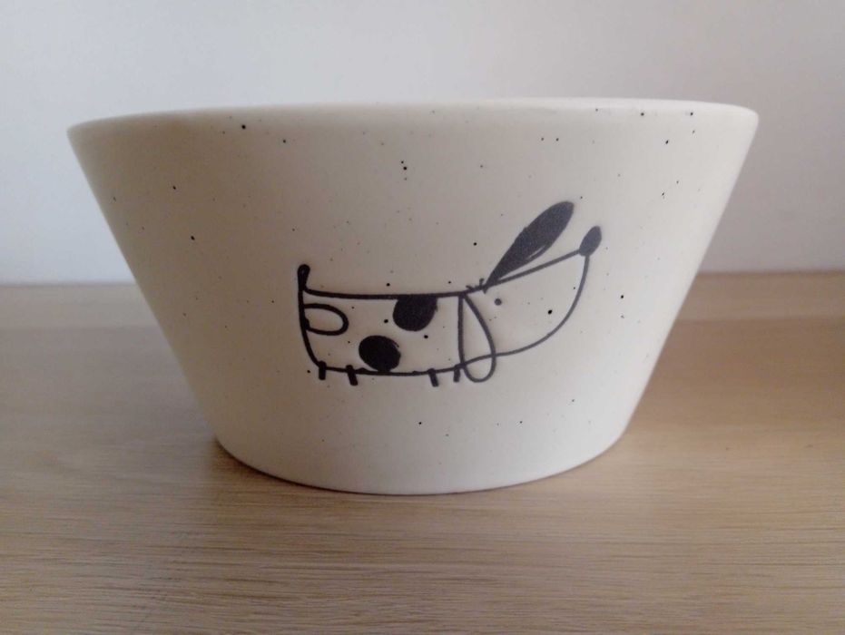 Miseczki porcelanowe Ilaja Funny Farm krowa pies owca 5szt+gratis