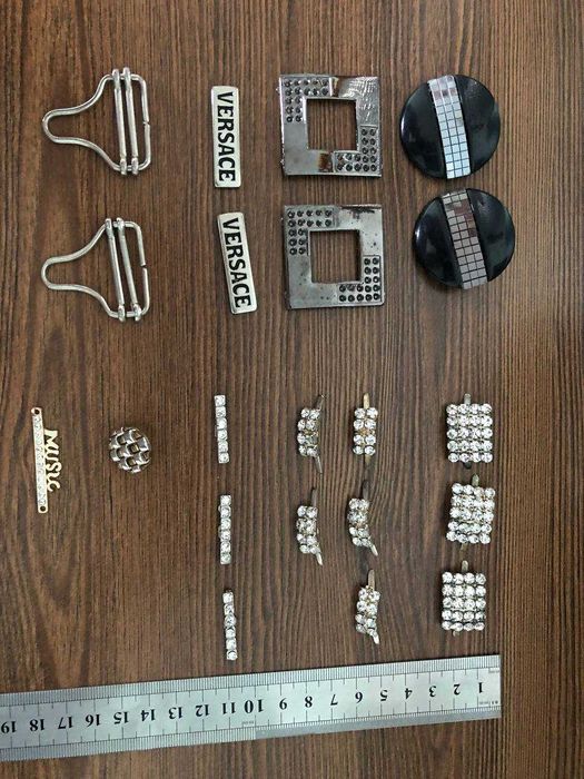 Фурнітура для взуття і сумок "Крабик" Стрази Сваровскі Термоаплікації