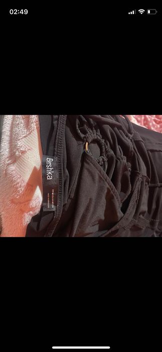 Kombinezon czarny długi Bershka dzwony obcisły gołe plecy M gołe plecy