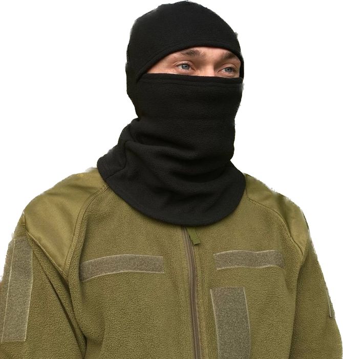 Балаклава флісова 300г/м2, біла зимова, зимняя белая флисовая