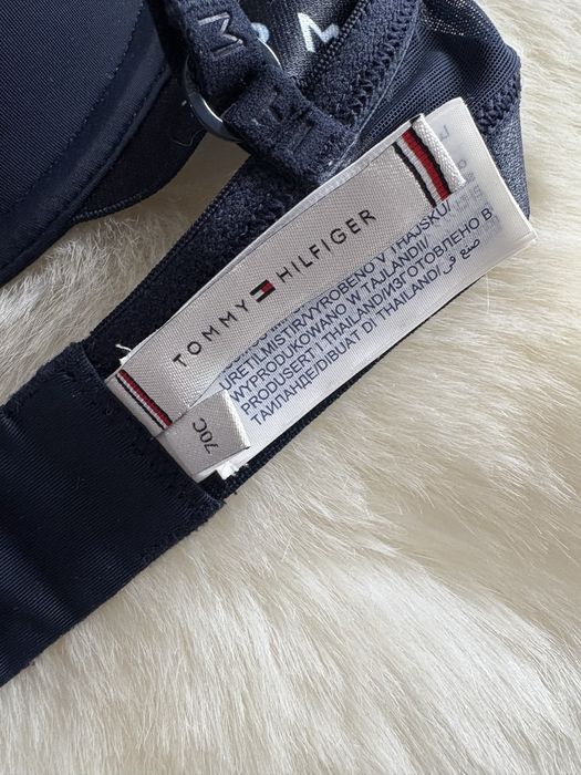 Tommy Hilfiger ciemny granat usztywniany biustonosz 75C M stanik