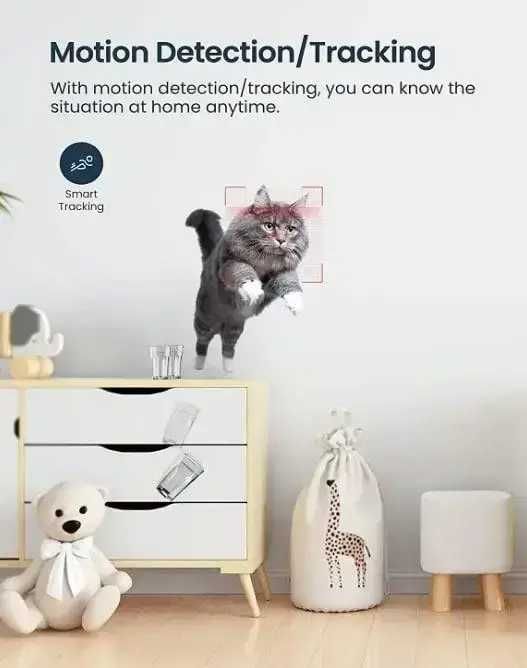 Внутрішня камера безпеки,відеоняня, GNCC P1, Wi Fi 2,4,360°,++