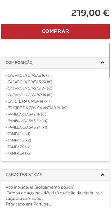 Trem cozinha Silampos