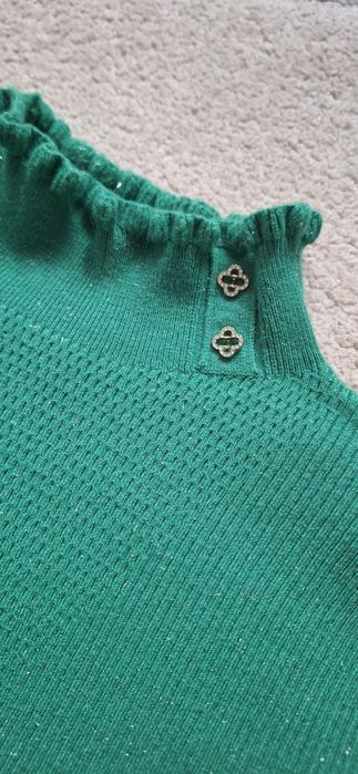 Półgolf sweter damski z ozdobnymi guzikami rozm. S/M 36/38