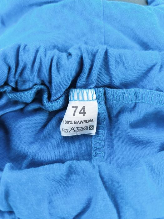 Spodenki niemowlęce 74 niebieskie