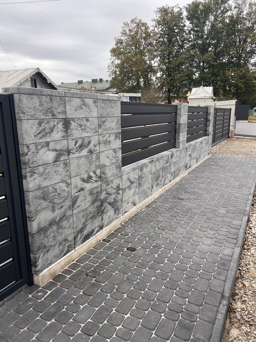 Блок модульний,Євро блок,Блок для паркану, огорожі, стовпчика