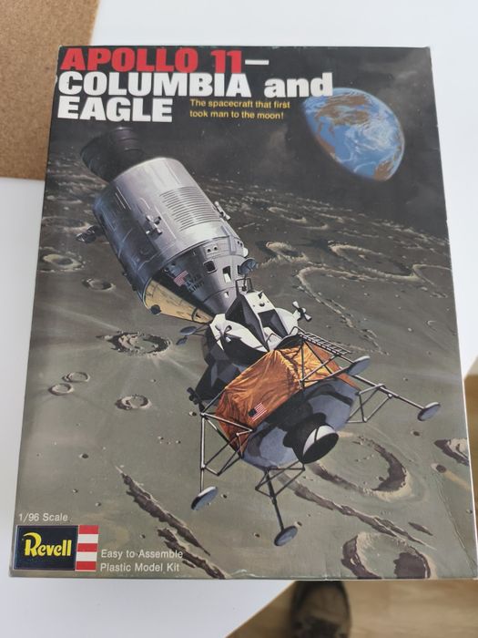 Kit modelo Revell 1:96 Apollo 11-Columbia and Eagle H-1862 Moon vintag