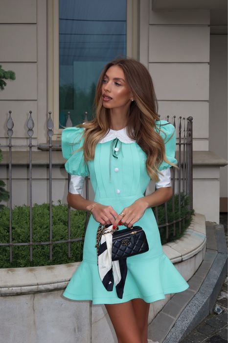 Сукня з італійського котону з твіловим шовком !! XS, S, M