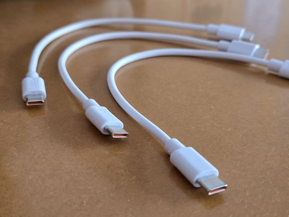Cabo USB-C 25 centímetros para iPhone, Samsung....