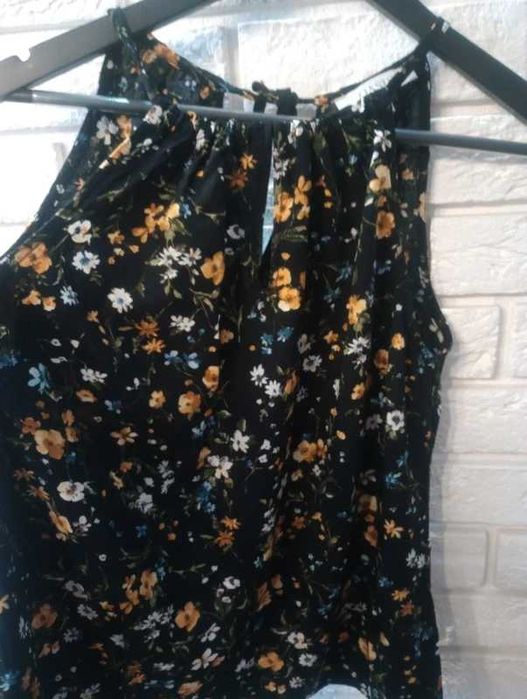 Oasis bluzka damska top r.10 38 w kwiatuszki