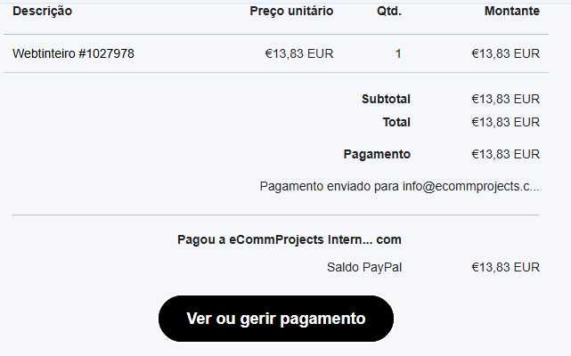Tinteiro para impressora