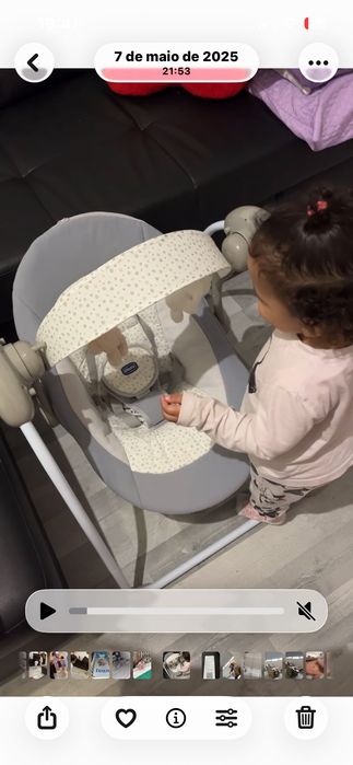 Coisas de bebé (aranha, espreguiçadeira e parque)