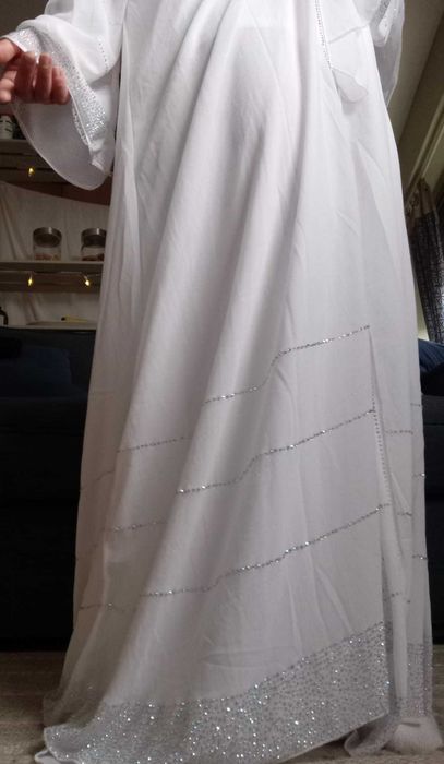 Abaya vestido branco