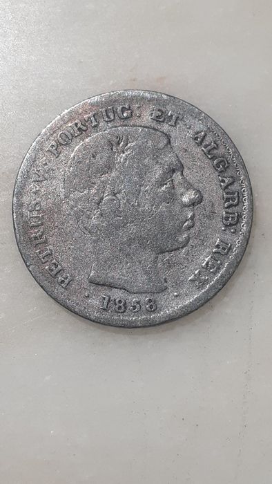 Moeda 500 réis 1858 D. Pedro V