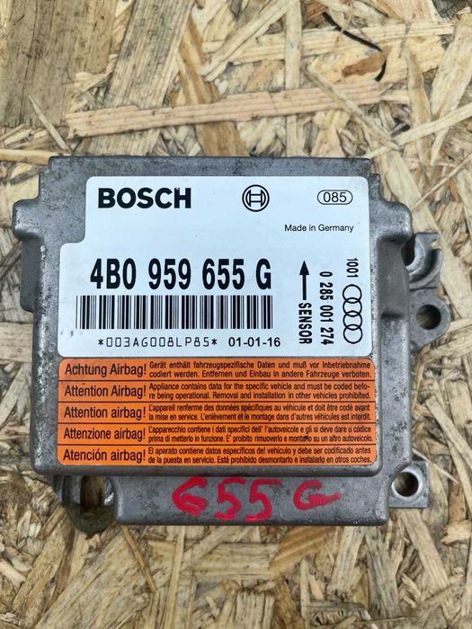 Moduł Sterownik AIRBAG Poduszek Powietrznych AUDI 4B0959655G