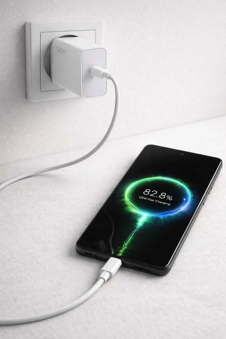 Зарядное устройство USB 120W кабель Type-C , Быстрая зарядка телефона