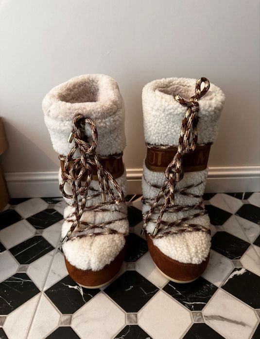 Śniegowce futrzane damskie Moon Boot Icon Shearling