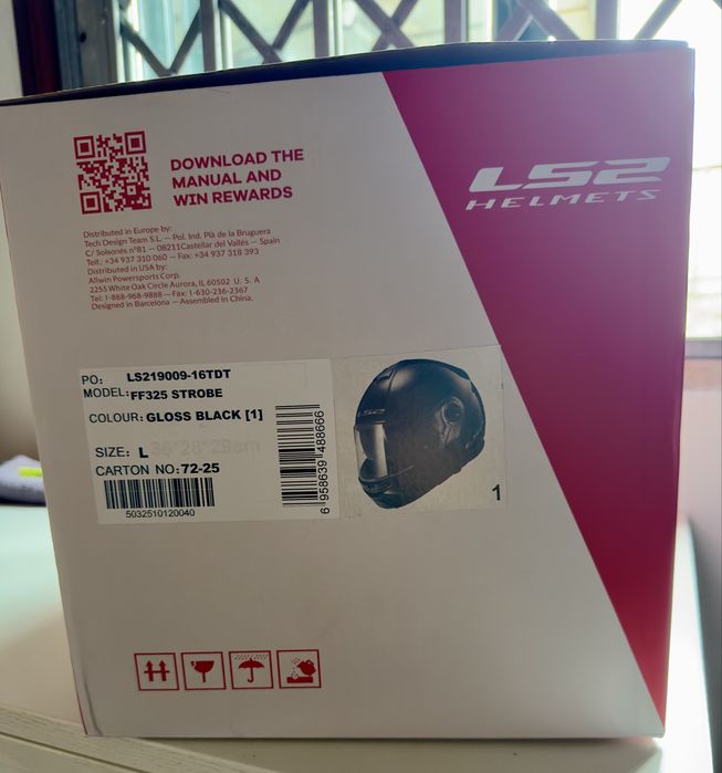 Capacete LS2 FF325 Strobe Modular Tamanho L + Caixa