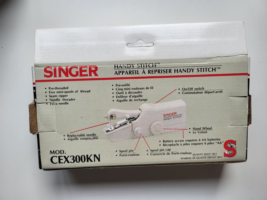 Máquina de costura portátil SINGER Handy Stitch, modelo CEX300kN