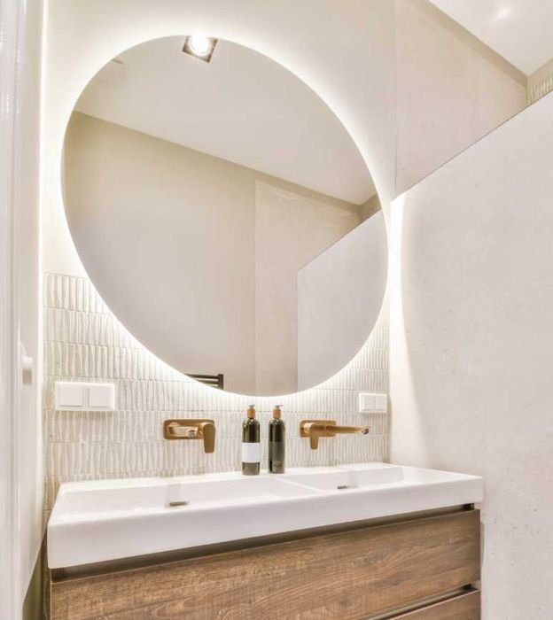 Lustro LED 70 cm Okrągłe IP65 –Zmiana Barwy, Montaż w Zestawie PREMIUM