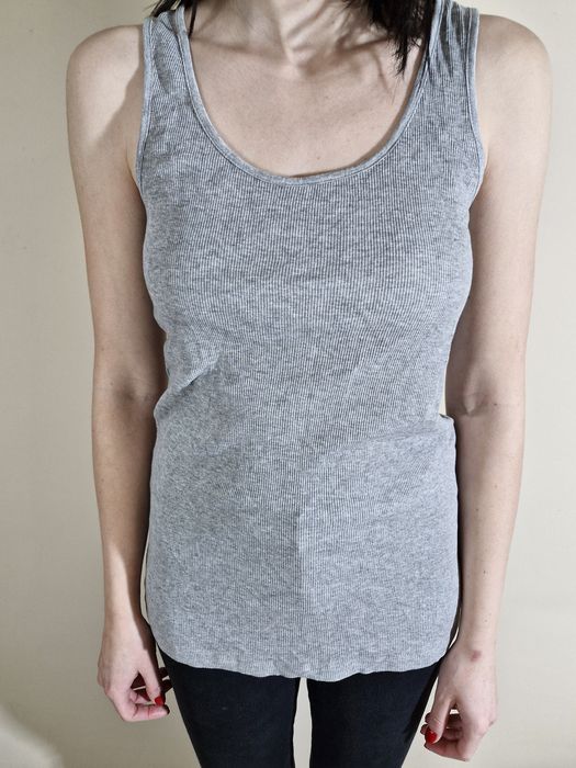 Reserved Basic Szara Podkoszulka Damska Nowa Bawełniana Rozmiar XL