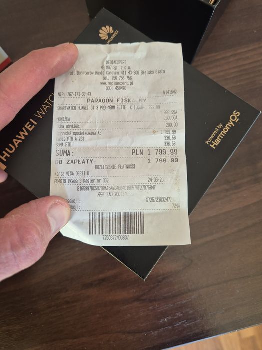 Smartwatch Huawei watch gt3 pro