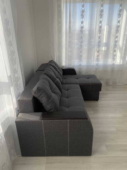 Новий Кутовий Розкладний Диван з Кутом на Ваш вибір та великими нішами