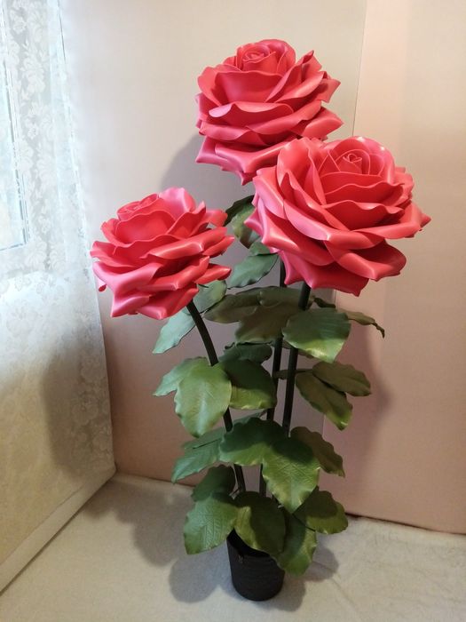 Квітка-світильник, цветок-светильник, торшер, квіти ручної роботи