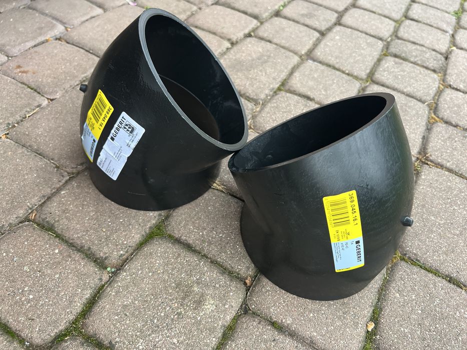 Kolano PEHD 160/45 do kanalizacji mufa 110 kanalizacyjne