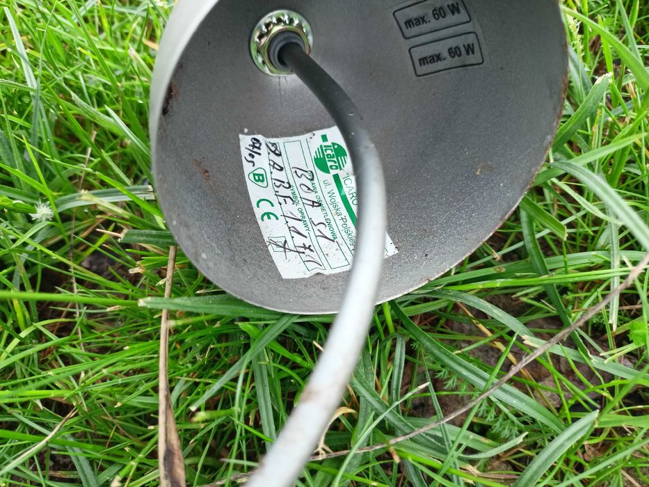 Lampa wisząca szklana