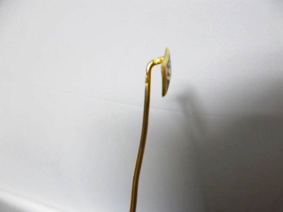 alfinete Associação Académica de Coimbra em ouro - contrastado