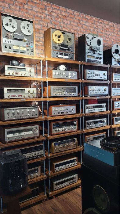 Retrospekcja Szafka Regal Technics Pioneer Akai Teac Sony JVC Luxman