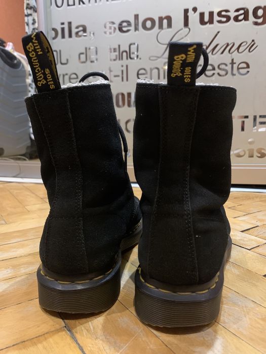 Dr Martens черевики замшеві на хутрі