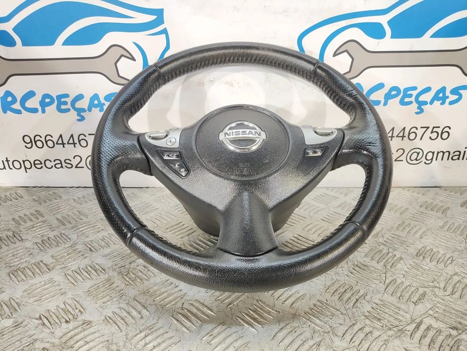VOLANTE NISSAN JUKE  F15 PELE MULTIFUNÇÕES (SEM AIRBAG)
