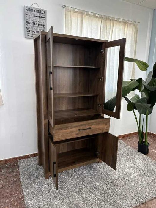 Armário Vitrina Moderno NOVO – Várias Cores – Entrega Gratuita