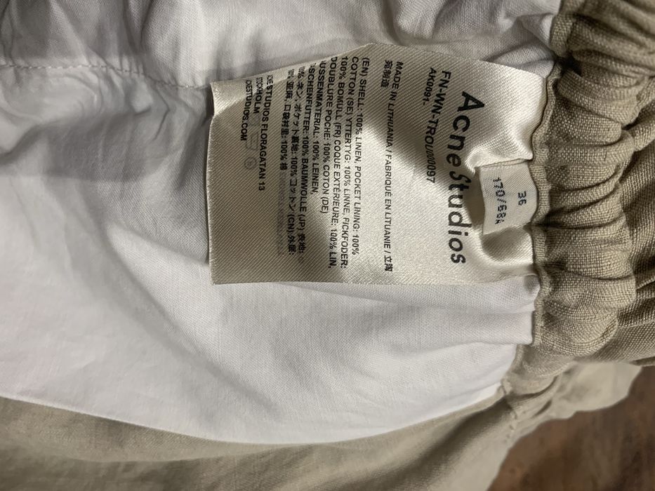 Штани лляні Acne Studios