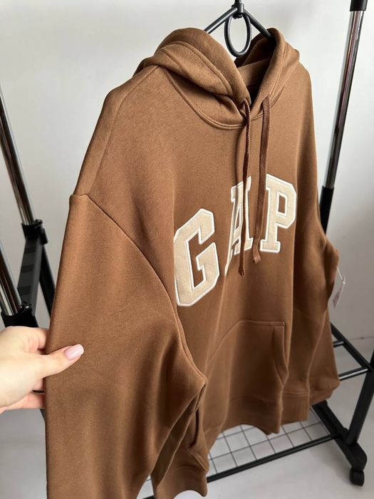 Худи Gap, коричневый худи гер, геп худи, худак Gap