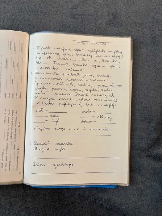 Archiwalne materiały nauczania lata 90/2000 Karty pracy, sprawdziany, metodyka
